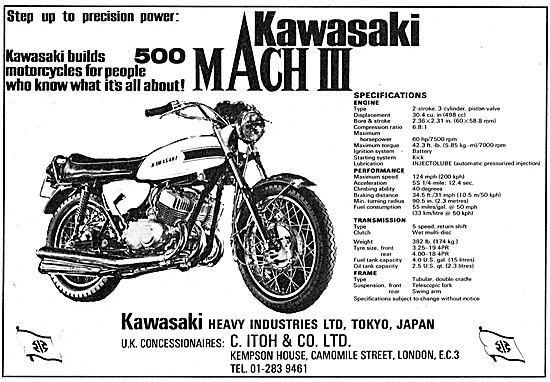 Kawasaki 500 Mach III                                            
