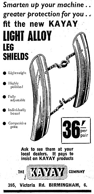 Kayay Motor Cycle Leg Shields                                    