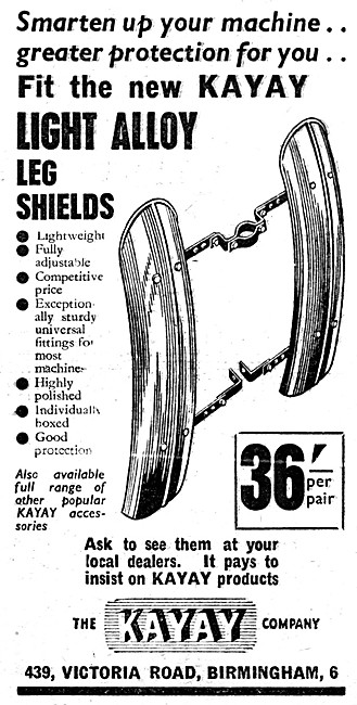 Kayay Light Alloy Leg Shields                                    