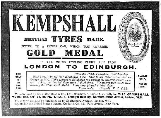 Kempshall Motor Cycle Tyres                                      