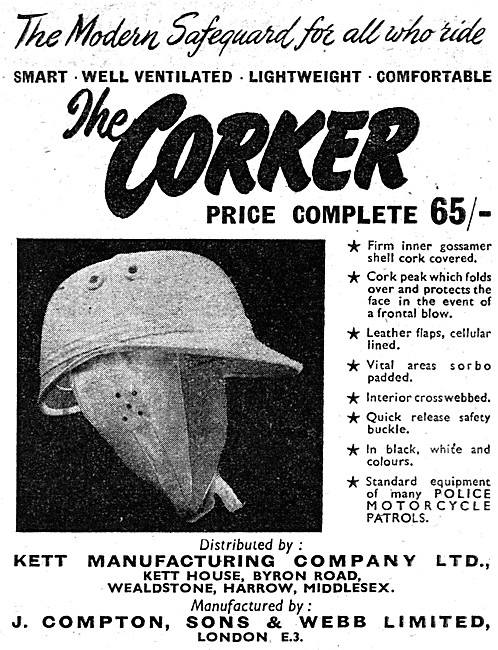 Kett Motor Cycle Clothing - Kett Corker Motorcycle Helmet        