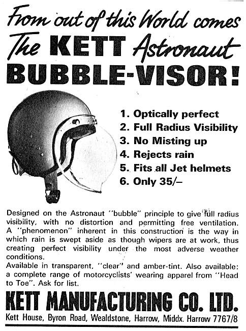 Kett Astronaut Helmet Bubble Visors                              
