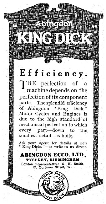 1915 King Dick Motor Cycle                                       