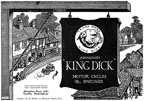 Abingdon King Dick  Motor Cycles & Engines                       