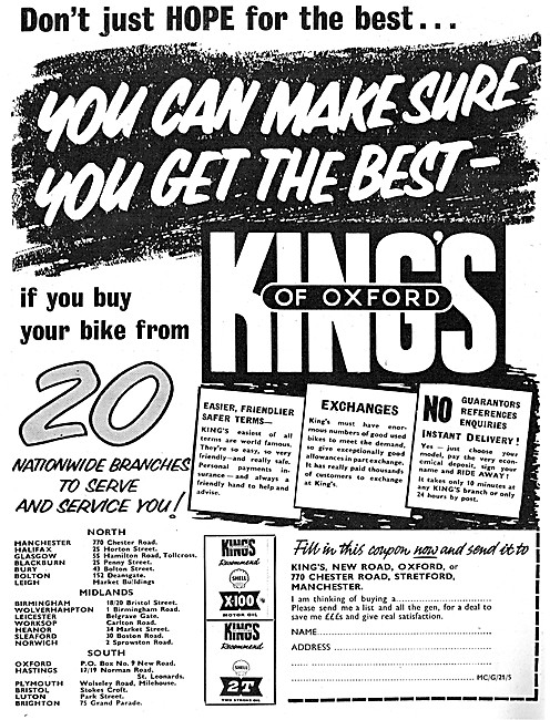 Kings Of Oxford Motor Cycle Sales                                