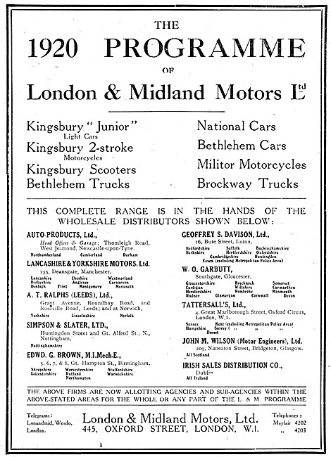 London & MIdland Kingsbury & Bethlehem Trucks - Brockway Trucks  