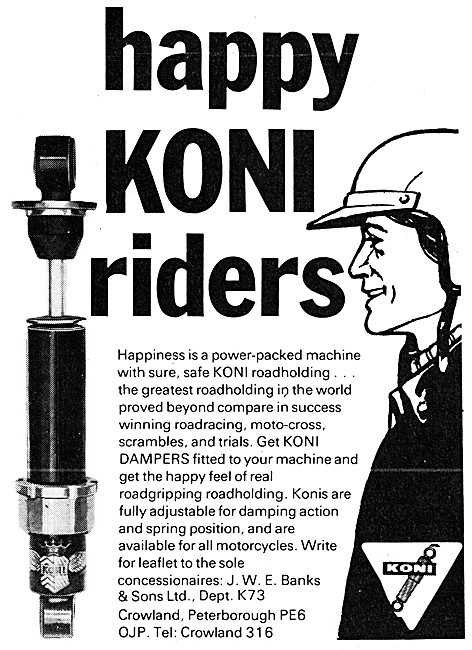 Koni Dampers - Koni Motor Cycle Shock Absorbers                  