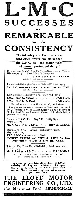 L.M.C. Motor Cycles - LMC Motor Cycles                           