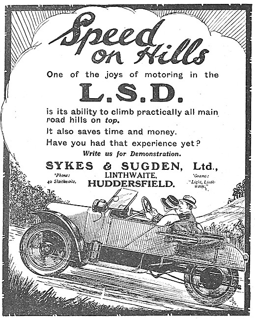 L.S.D. Cyclecar - 1921 LSD Three Wheel Cyclecar                  