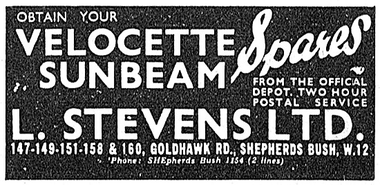 L.Stevens Motor Cycles Sales & Service Goldhawk Rd, Shepherds Bus