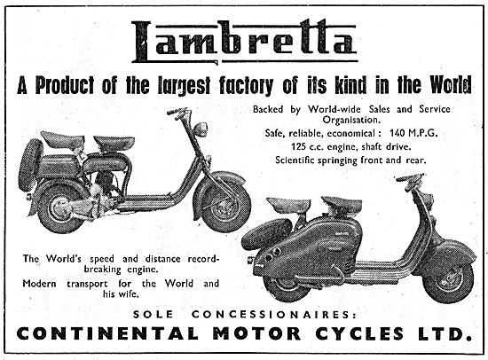 1951 Lambretta Motor Scooters                                    