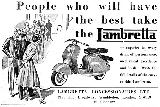 1953 Lambretta Motor Scooters                                    