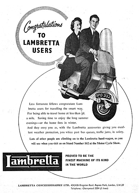 Lambretta Motor Scooters 1955                                    
