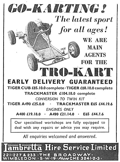 Lambretta TRO-KART Go Kart 1959                                  