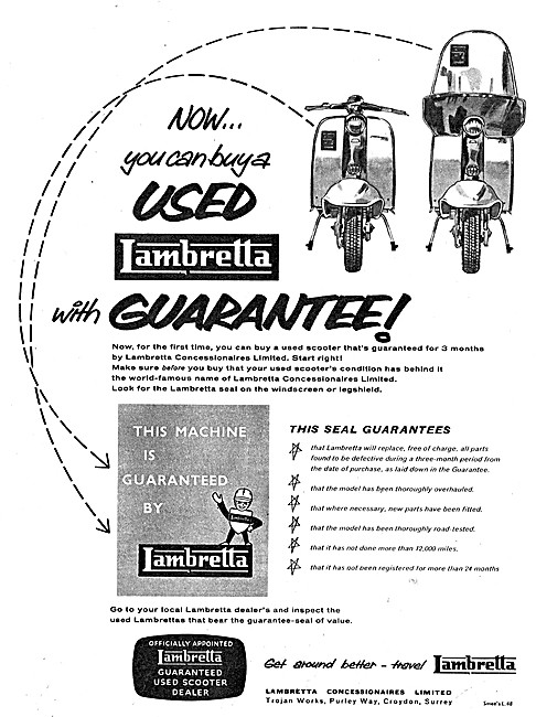 1960 Lambretta Motor Scooters                                    