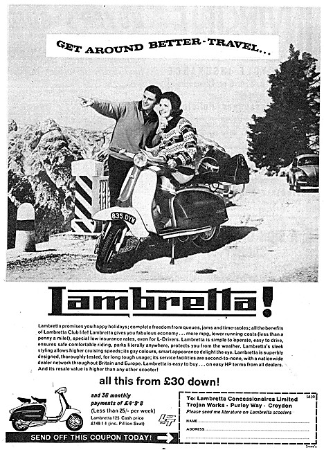 1963 Lambretta 125 Motor Scooter                                 