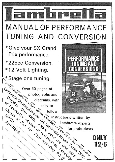 1970 Lambretta Performance Tuning Manual                         