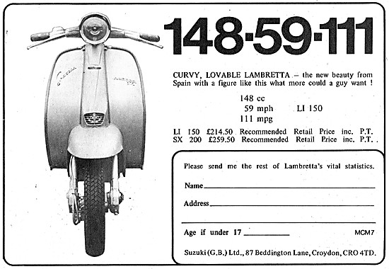 1972 Lambretta Li 150 - Lambretta SX 200                         