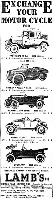 Lambs Motorcycle & Light Car Sales                               