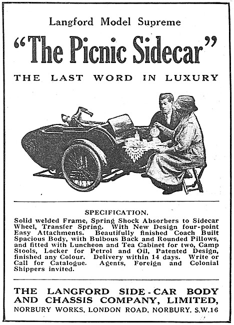 Langford Sidecars - The PIcnic Sidecar                           