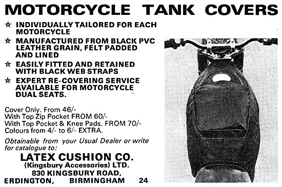 Latex Tailored Motorcycle Tank Covers                            