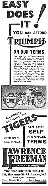 Lawrence Freeman Motor Cycle Sales & Service                     