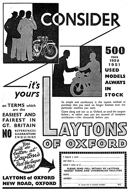 Laytons Of Oxford Motorcycle Sales                               