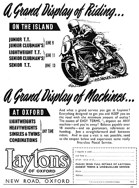 Laytons Of Oxford Motorcycle Sales                               