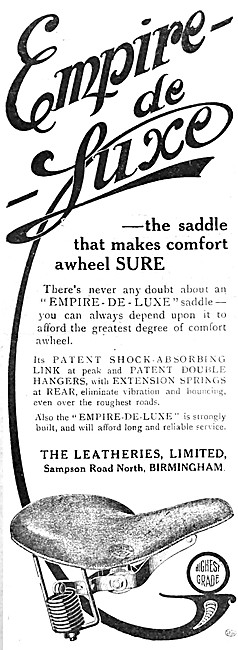 Leatheries Empire De-Luxe Motor Cycle Seat                       