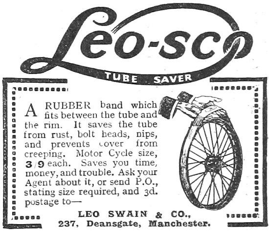 Leo Swain Leo-sco Tube Savers 1916                               