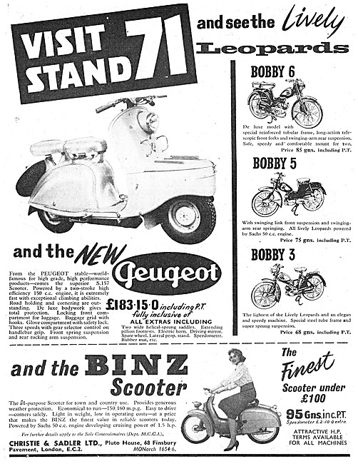 1956 Leopard Bobby 5 Moped - Leopard Bobby 3 Moped               