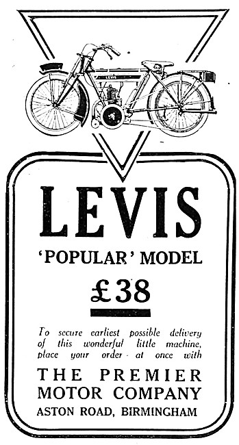 1919 Levis Popular Motor Cycle - Levis Motorcycles               