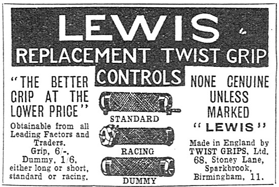 Lewis Replacement Twist Grip Controls                            