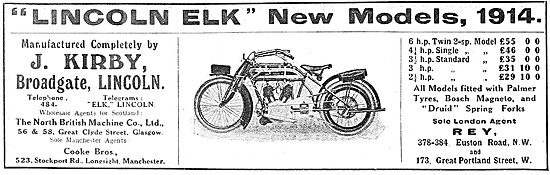 Kirby Lincoln Elk Motor Cycles                                   