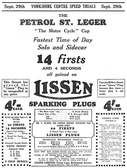 Lissen Spark Plugs                                               
