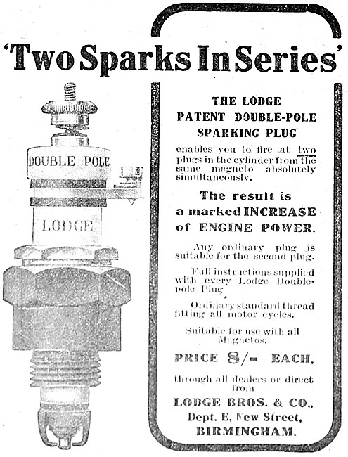 Lodge Double-Pole Spark Plugs                                    