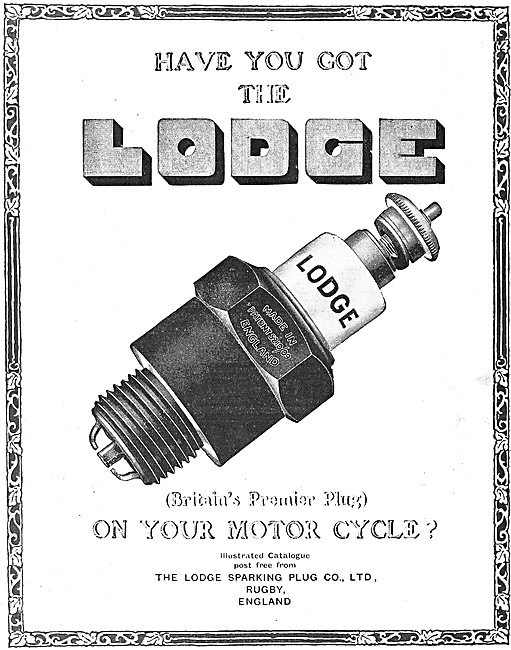 Lodge Spark Plugs 1917 Advert                                    