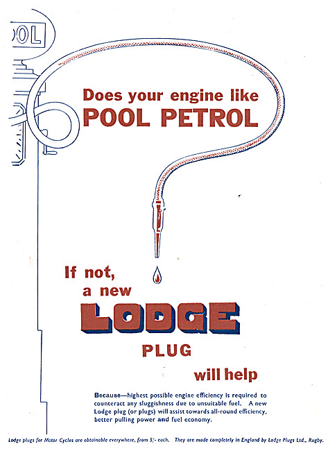 Lodge Motor Cycle Spark Plugs                                    