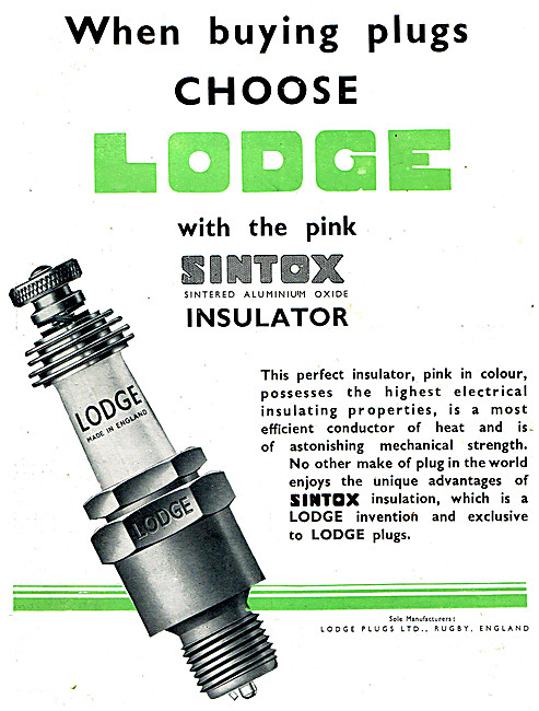 Lodge Sintox Spark Plugs                                         