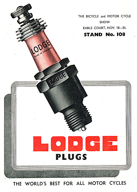 1948 Lodge Spark Plugs Advert                                    