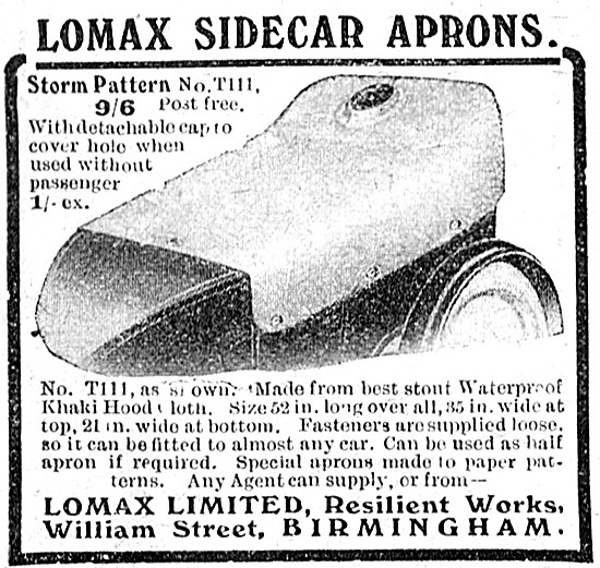 Lomax Sidecar Aprons                                             