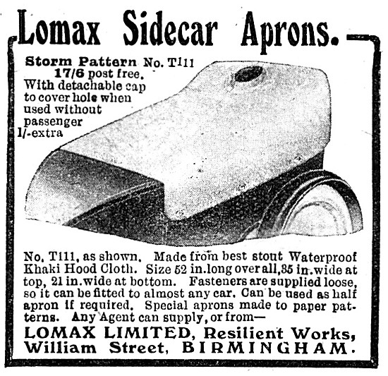 Lomax Sidecar Aprons                                             