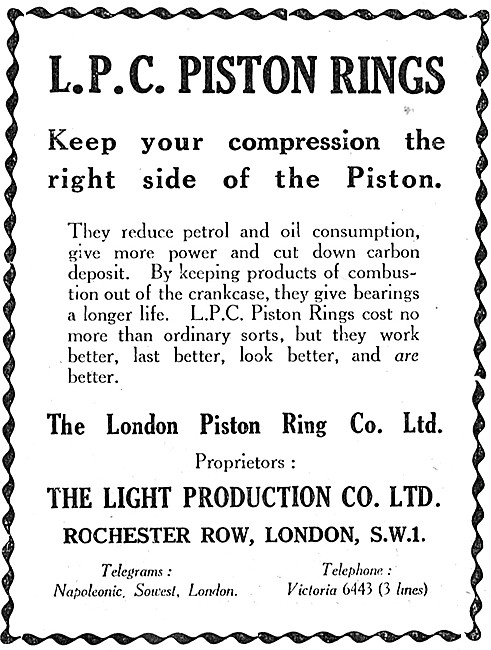 London Piston Ring - LPC Piston Rings                            