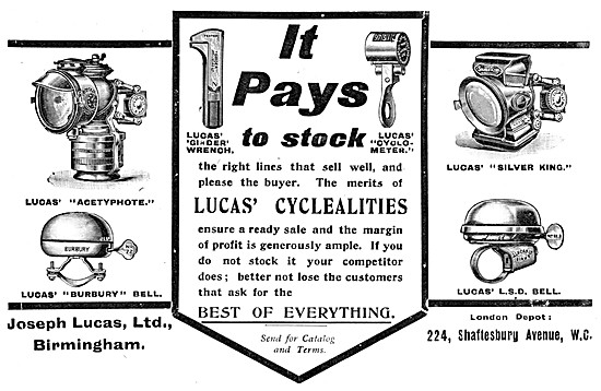 Lucas Cyclealities & Accessories                                 