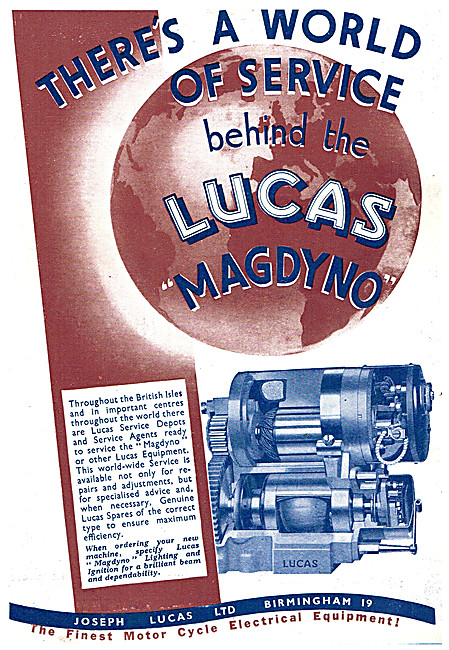 Lucas Motor Cycle Batteries - Lucas Magdyno                      