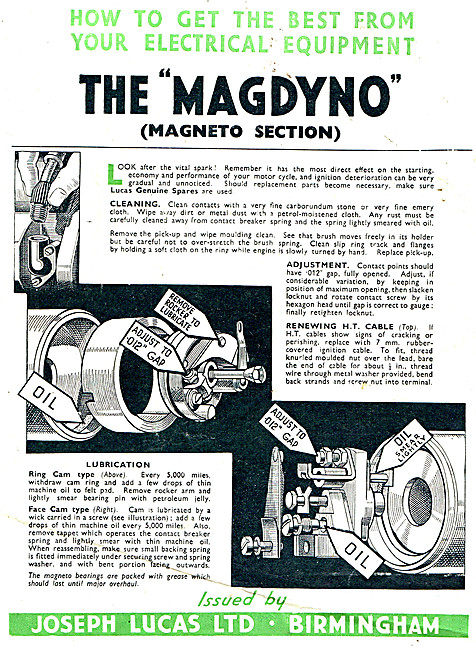 1944 Lucas Motor Cycle Magdyno                                   