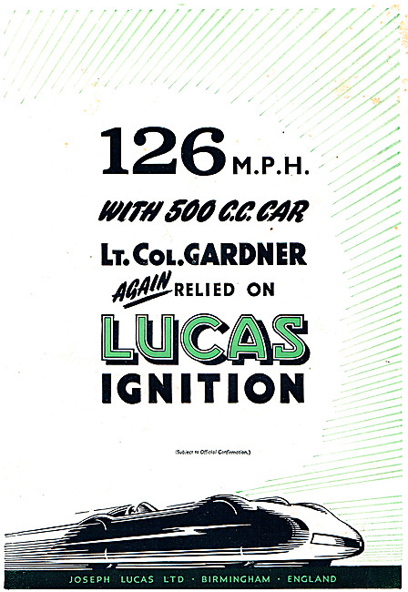 Lucas Motor Cycle Ignition Parts 1947 Advert                     