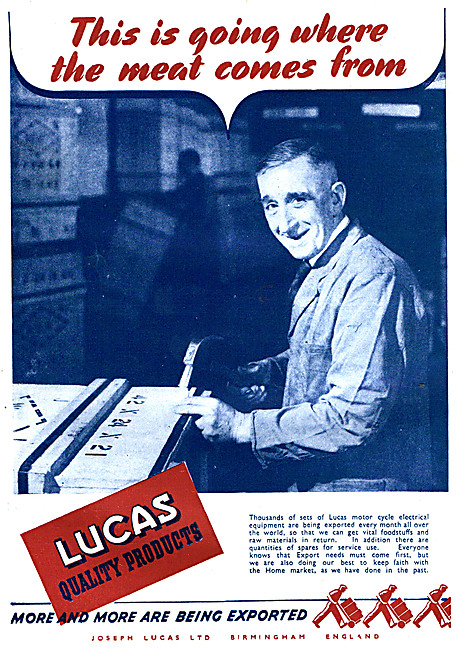 Lucas Motor Cycle Electrical & Ignition Parts                    
