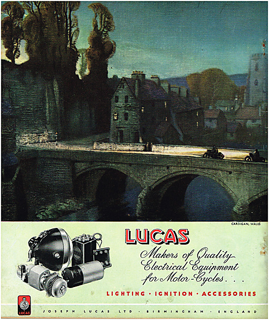 Lucas Motor Cycle Electrical Equipment - Lucas Batteries 1949    