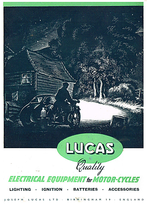Lucas Motor Cycle Lighting & Ignition Accessories                